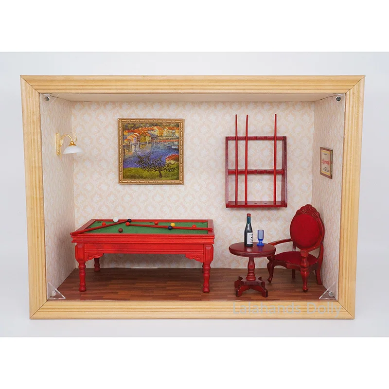 Table Tennis Live - 1:12 Dollhouse şık taklit masa tenisi
