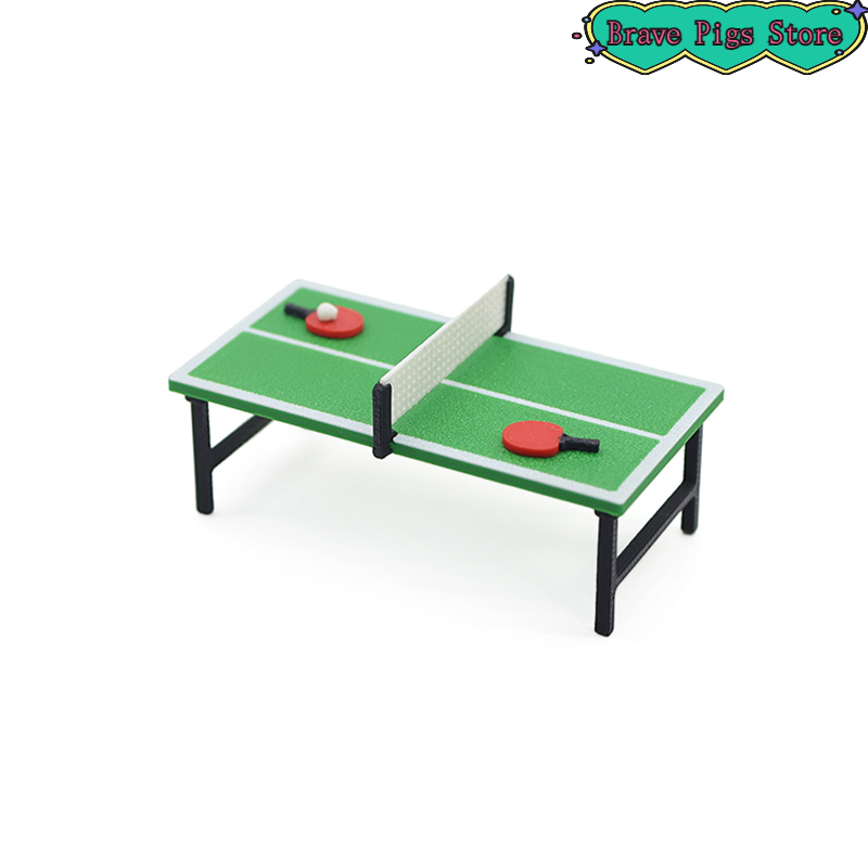 Table Tennis Venue - 1:12 Minyatür Masa Tenisi Raket Modeli
