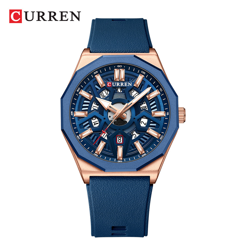 Edge Tape Roll - CURREN 8437 Unisex Minimalist Kuvars Saat